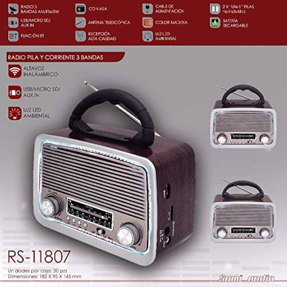 RS-11807 RADIO-SAMI VINTAGE USB/BT