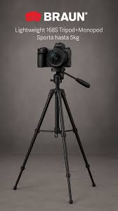 168S BRAUN TRIPODE 168CM 1.5KG.