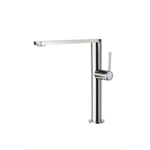 Monomando de cocina con caño alto giratorio,cromo