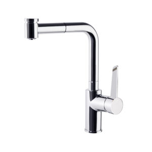 Monomando de cocina con ducha 2 jets extraible,cromo