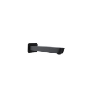 Caño de pared para bañera de 232mm, negro mate