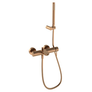 Odisea,conjunto monomando de baño-ducha con equipo de ducha,cobre cepillado