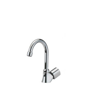 Eco,grifo de fregadero con caño giratorio de tubo de 1 agua caliente,cromo