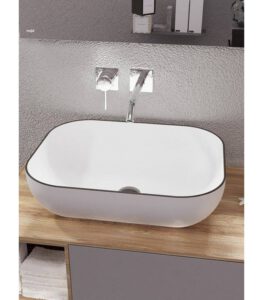 Lavabo sobre encimera Beira blanco brillo