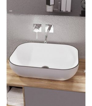 Lavabo sobre encimera Beira blanco brillo