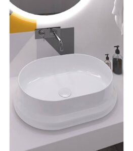 Lavabo sobre encimera cerámico Cinca