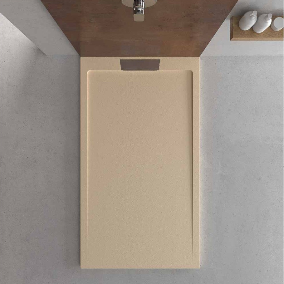 Plato de ducha de resina Beige Ral 9001