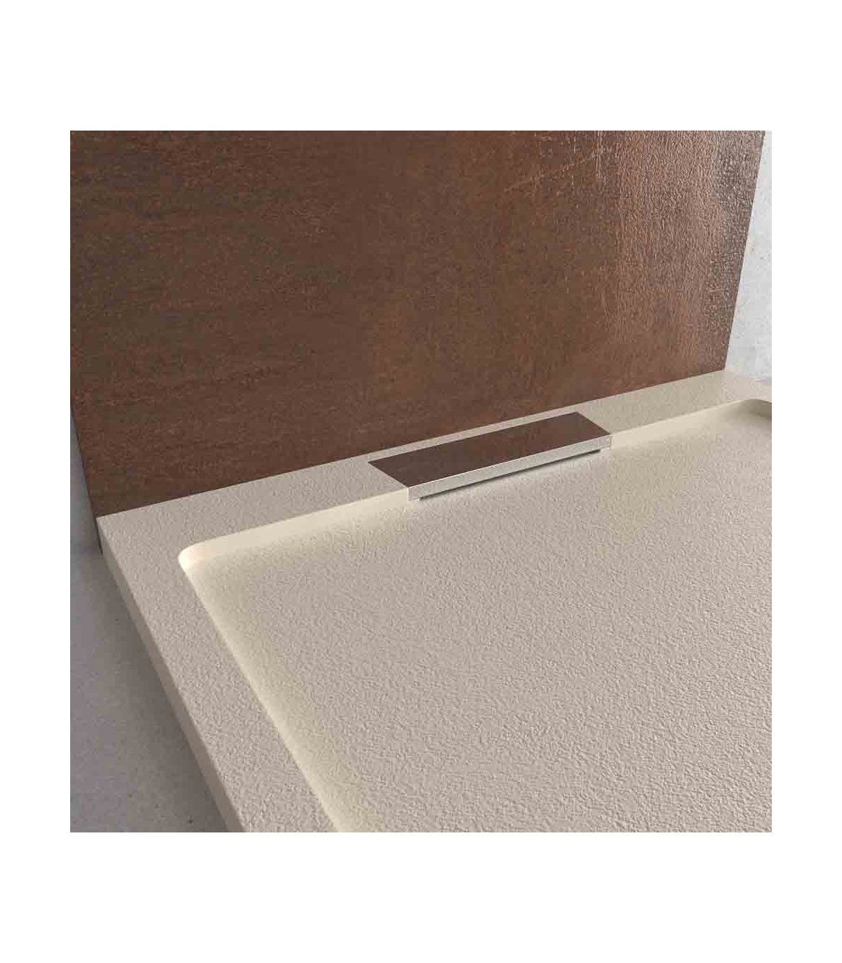 Plato de ducha de resina Beige Ral 9001 - Imagen 3